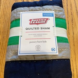 Justice League Quilted Sham